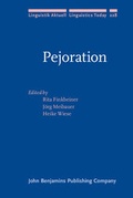 Cover: Pejoration - John Benjamins Publishing Company