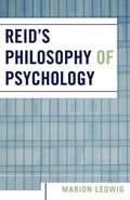 Cover: Reid's Philosophy of Psychology - University Press of America