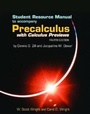 Cover: SSG- PRECALCULUS W/ CALCULUS PREV 4E STUDENT RES MAN - Jones and Bartlett Publishers, Inc