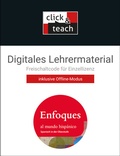 Cover: Enfoques al mundo hisp&aacute;nico - Spanisch in der Oberstufe / Enfoques al mundo hisp&aacute;nico click & teach Box - Buchner, C.C.