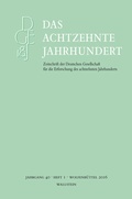 Cover: Das achtzehnte Jahrhundert 40/1 - Wallstein