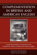 Cover: Complementation in British and American English - University Press of America