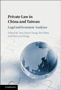 Cover: Private Law in China and Taiwan - Cambridge University Press