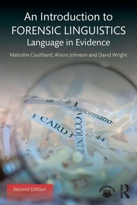 Enlarge image Cover: An Introduction to Forensic Linguistics - Routledge