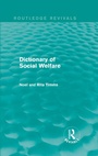 Cover: Dictionary of Social Welfare - Routledge