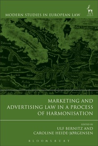 Enlarge image Cover: Marketing and Advertising Law in a Process of Harmonisation - Hart Publishing