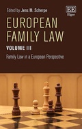 Cover: European Family Law Volume III - Edward Elgar Publishing