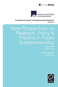 Cover: New Perspectives on Research, Policy & Practice in Public Entrepreneurship - Emerald Group Publishing Limited