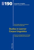 Cover: Studies in Learner Corpus Linguistics - Peter Lang Verlag