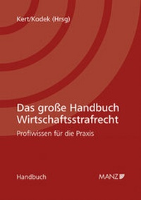 Abbildung von: Das große Handbuch Wirtschaftsstrafrecht - Manz