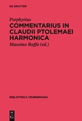 Cover: Commentarius in Claudii Ptolemaei Harmonica - De Gruyter