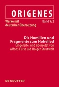 Abbildung von: Die Homilien und Fragmente zum Hohelied - De Gruyter
