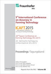 Enlarge image Cover: 5th International Conference on Accuracy in Forming Technology - Wissenschaftliche Scripten
