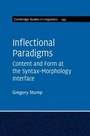 Cover: Inflectional Paradigms - Cambridge University Press