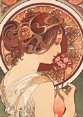 Cover: Carnet Lign? Affiche Mucha, La Primev?re - Hachette Livre - Bnf