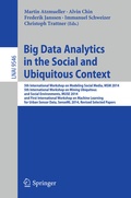Cover: Big Data Analytics in the Social and Ubiquitous Context - Springer