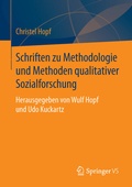 Cover: Schriften zu Methodologie und Methoden qualitativer Sozialforschung - Springer VS