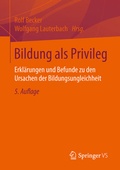 Cover: Bildung als Privileg - Springer VS