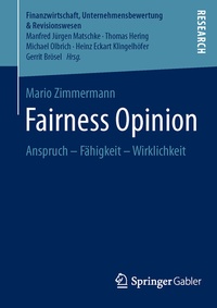 Abbildung von: Fairness Opinion - Springer Gabler