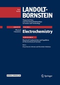 Cover: Electrochemistry - Springer