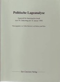 Cover: Politische Lageanalyse - Arnshaugk Verlag