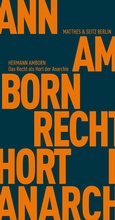 Cover: Das Recht als Hort der Anarchie - Matthes & Seitz Berlin
