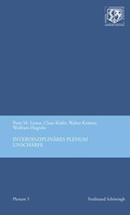 Cover: Interdisziplin&auml;res Plenum Unsch&auml;rfe - Brill Deutschland
