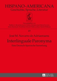 Abbildung von: Interlinguale Paronyma - Peter Lang Verlag