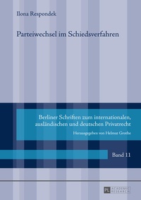 Abbildung von: Parteiwechsel im Schiedsverfahren - Peter Lang Verlag
