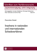 Abbildung von: Insolvenz in nationalen und internationalen Schiedsverfahren - Peter Lang Verlag
