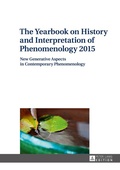 Cover: The Yearbook on History and Interpretation of Phenomenology 2015 - Peter Lang Verlag