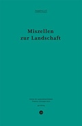 Cover: Miszellen zur Landschaft - gta Verlag