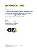 Cover: 3D-NordOst 2015 - Gesellschaft z. F&ouml;rderung angewandter Informatik
