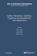 Cover: Carbon Nanotubes - Synthesis, Properties, Functionalization, and Applications: Volume 1752 - Materials Research Society