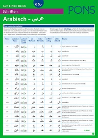 Abbildung von: PONS Schriften auf einen Blick Arabisch - PONS Langenscheidt