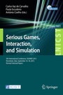 Cover: Serious Games, Interaction, and Simulation - Springer