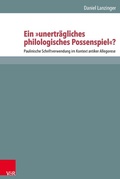 Abbildung von: Ein "unerträgliches philologisches Possenspiel"? - Vandenhoeck & Ruprecht