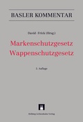 Cover: Markenschutzgesetz, Wappenschutzgesetz - Helbing & Lichtenhahn