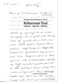 Cover: Kulturraum Tirol - Universit&auml;t Innsbruck Inst. f. Germanistik