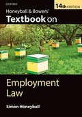 Cover: Honeyball & Bowers' Textbook on Employment Law - Oxford University Press