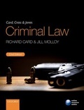 Cover: Card, Cross & Jones Criminal Law - Oxford University Press