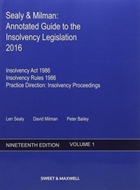 Abbildung von: Sealy & Milman: Annotated Guide to the Insolvency Legislation 2016 Volumes 1 & 2 - Sweet & Maxwell