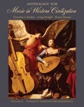 Cover: Anthology for Music in Western Civilization, Volume A - Schirmer Books,U.S.