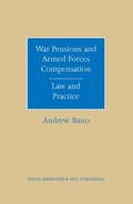 Cover: War Pensions and Armed Forces Compensation - Wildy, Simmonds and Hill Publishing