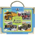 Cover: Green Start Jigsaw Puzzle Box Sets: Trucks (4 - 12 Piece Puzzles) - INNOVATIVE KIDS