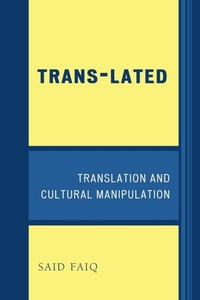 Enlarge image Cover: Trans-Lated - University Press of America