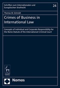 Cover: Crimes of Business in International Law - Nomos