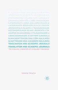 Enlarge image Cover: Translation and Academic Journals - Palgrave MacMillan