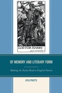 Cover: Of Memory and Literary Form - University of Delaware Press