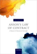 Cover: Anson's Law of Contract - Oxford University Press